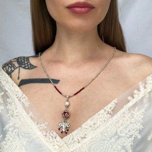 Fancy quirky necklace for women, cool unique exquisite necklace